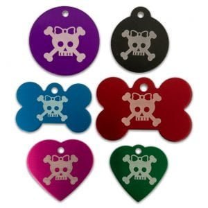 Skull & Bow Designer Tags