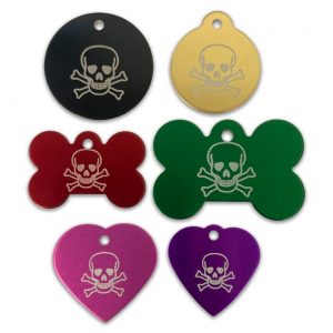 Skull Designer Tags