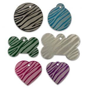 Zebra Print Designer Tags