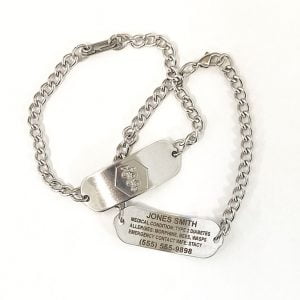 Medical Alert Bracelet Engraved