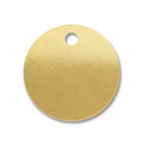 Blank Brass Round Tag