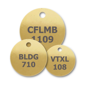 Brass Round Engraved Tags