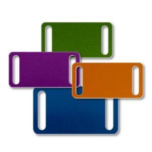 Aluminum Rectangular Slide-On Blank Tag