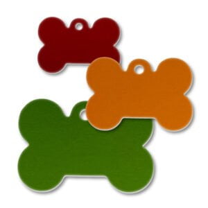 Aluminum Dog Bone Shape Blank Tags