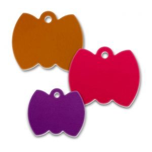 Aluminum Bow Tie Shape Blank Tags