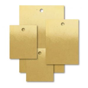 Brass VT Rectangle Blank Tags