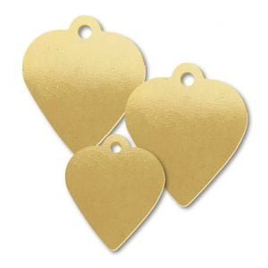 Brass Pendulum Shape Blank Tags