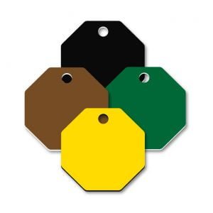 Plastic Octagon Shape Blank Tags