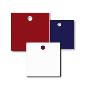 Plastic VT Square Blank Tags