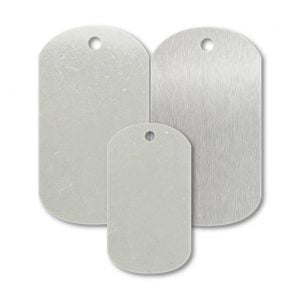 Stainless Steel Blank Military Dog Tags