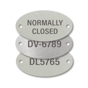 Stainless Steel Oval Two Holes Engraved Tags