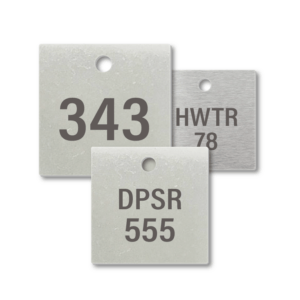 Stainless Steel VT Square Engraved Tags