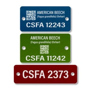 Aluminum Rectangular Tree Tags