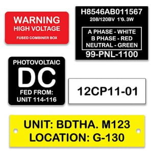 Phenolic Labels to Your specifications