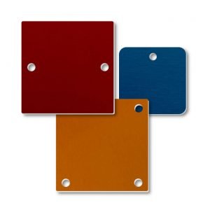 Aluminum Blank Square Nameplates - Stock Sizes