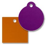 Blank Aluminum Tags Stock Sizes