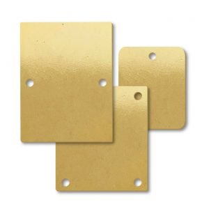 Brass Blank Rectangle Nameplates