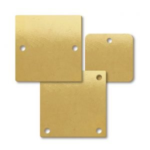 Brass Blank Square Nameplates