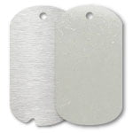 Blank Stainless Steel Military Dog Tags