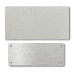 Blank Stainless Steel Nameplates Stock Sizes