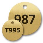 Brass Number Tags