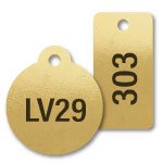 Engraved Brass Tags Stock Sizes