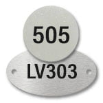 Engraved Stainless Steel Locker Tags