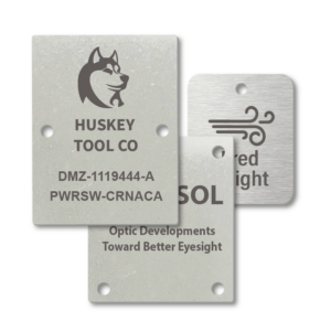 Stainless Steel Engraved Rectangle Nameplates