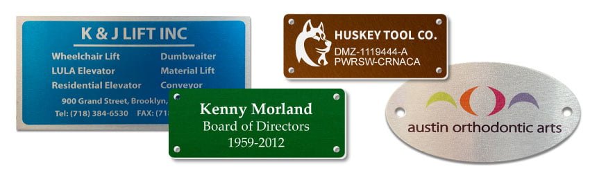 Aluminum Name Plates