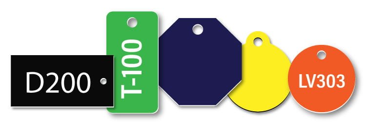 Plastic Key Tags