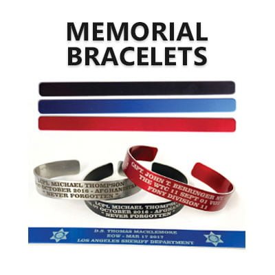 Memorial Bracelets, KIA Bracelets, Military Bracelets, Remembrance