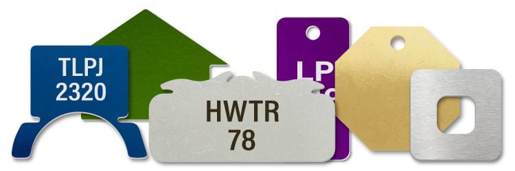 Custom Metal Tags Assortment